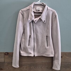 Daytrip Women's Leather Jacket in Soft Pink